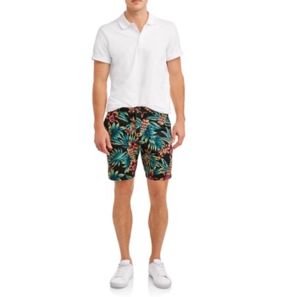 George Men’s Flat Front Shorts - Picture 2 of 4